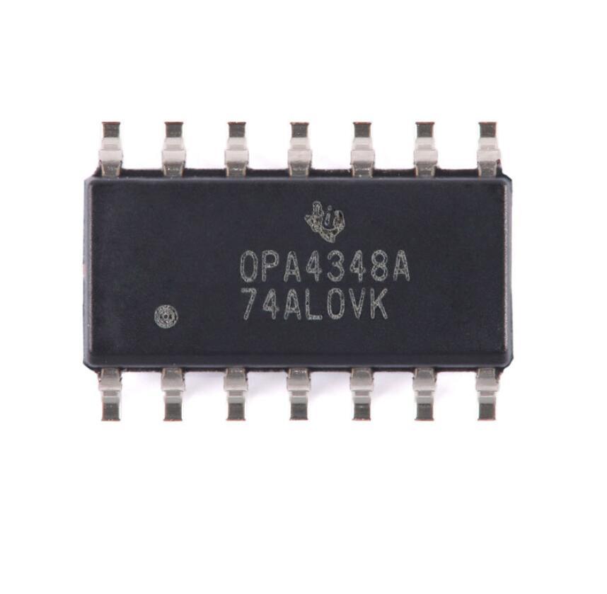 OPA4348AIDR OPA4348A SOIC-14 1MHz 45uA 四路运算放大器IC芯片